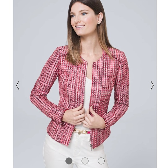 White House Black Market Jackets & Blazers - WHBM Tweed Moto Jacket